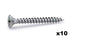 Round head screw M3x30mm - Bolt 3x30 - 3x 30mm M3 3x30 30mm