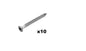 Chipboard screw 4x45mm - Bolt 4x45 - 4x 45mm M4 4x45 45mm