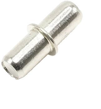 Pack of 10 shelf support pins 101532 for IKEA furniture. Metal dowel ø5x16mm fits BILLY, METOD, and more. Use to secure your shelves.