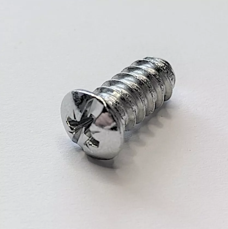 Tornillo corto IKEA de cabeza cruzada, perno. Cabeza redondeada