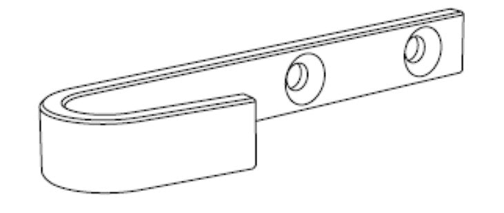 Hook 80x25x12mm ZN - Crochet Gancio Haken Gancho Krok Hook