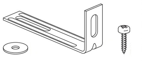 Anchor Bracket Set L75 - Kit Support Ancrage Halterung Anclaje 75 mm 75 3"