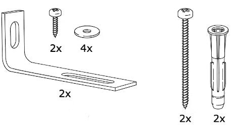 IKEA 329300 Wall Anchor Kit - Ancrage Anclaje Ancoraggio Wandbefestigung