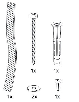 IKEA 329301 Wall Anchor Kit - Ancrage Anclaje Ancoraggio Wandbefestigung