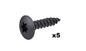 Black cabinet screws #5 5mm 5x50mm 5x 50mm M5 #10 x 2"