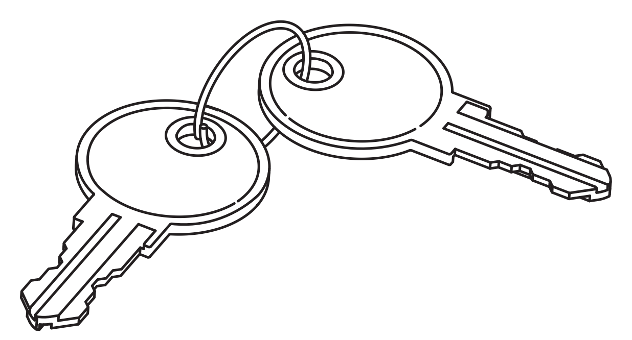 Replacement key 142582 for the IKEA PS cabinet. The correct part for locking and securing your metal storage cabinet door if the original is lost.