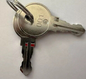 Replacement key 142582 for the IKEA PS cabinet. The correct part for locking and securing your metal storage cabinet door if the original is lost.
