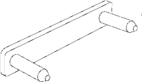 Schizzo del ricambio IKEA 147789; morsetto connettore per divano VALLENTUNA