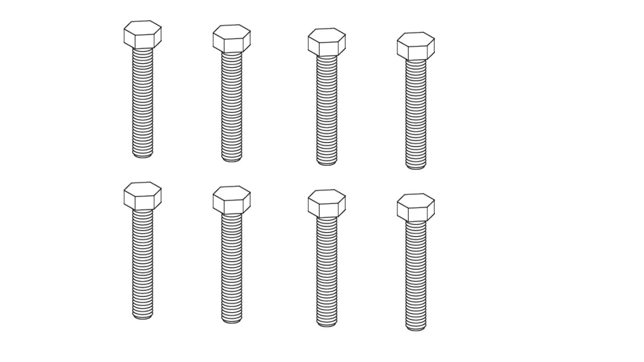 IKEA 130540 Screw M8x45 - Vis Viti Tornillos Schrauben Parafusos 拧紧 पेंच vida śruba