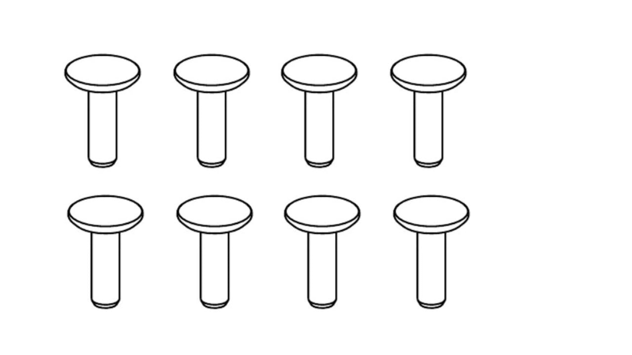 IKEA 10101114 Dowel ø4.5x15mm - Tourillon Cheville Tassello Dübel Pino