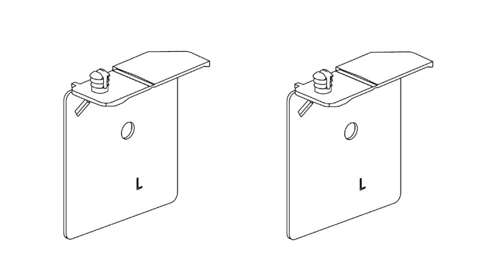 IKEA 10115994 Locking Bracket 72x57x32mm - Verrou Staffa Bloqueo 72 x 57 x 32
