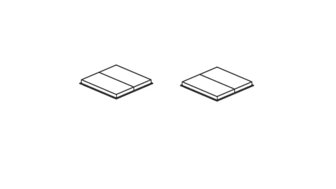 IKEA 148984 Felt Pad Set 2pc 20x10x1mm - Set Patin Tampone Almohadilla