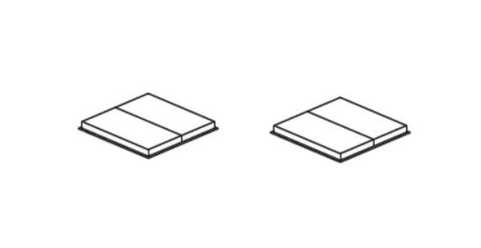 IKEA 148985 Felt Pad Set 2pc 20x10mm - Patin Feltrino Fieltro Filzgleiter