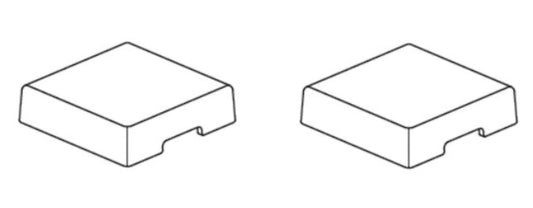 IKEA 159118 Cap 28x28x7mm - Bouchon Tappo Tapa Kappe Tampa 28 x 28 x 7
