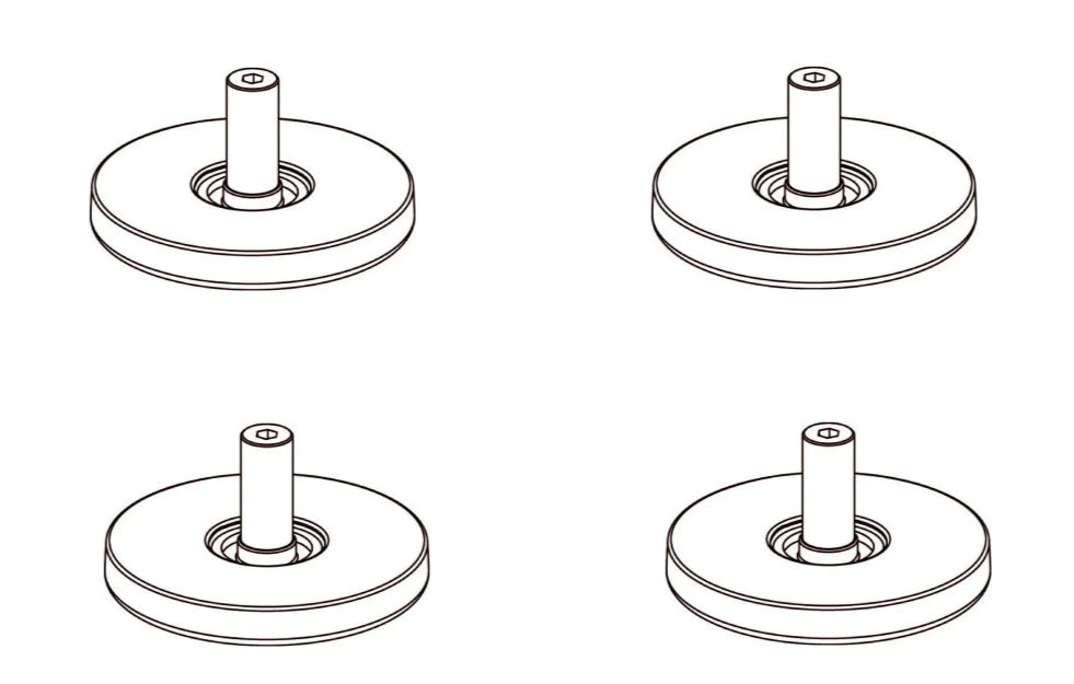 IKEA 195027 Adj. Foot ø50mm - Pied Pata Gamba Verstellfuß Pé