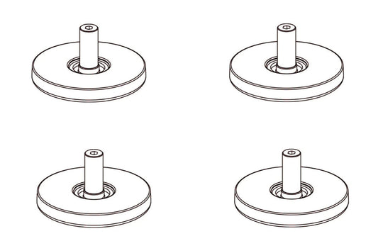 IKEA 195027 Adj. Foot ø50mm - Pied Pata Gamba Verstellfuß Pé