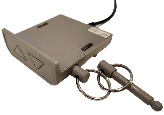 Photo du module de commande IKEA 138684. Interrupteur pour bureau assis/debout BEKANT. Permet le réglage électrique.