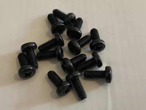 Pack of 10 M5 screws 107616 (replaces 107615). Replacement part for attaching handles, hinges, and other hardware fittings on IKEA furniture.